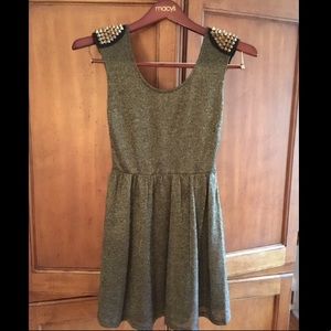 Adorable boutique dress with fun shoulder details!